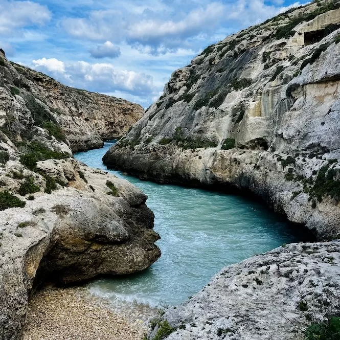 Gozo Coastal Walk - Wied il-Għasri Valley Canyon