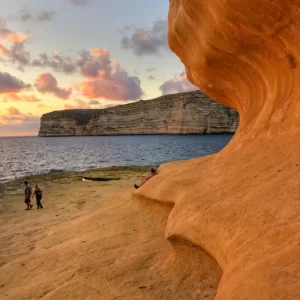 Thing To do in Gozo - Limestone Rocks in Xlendi Area