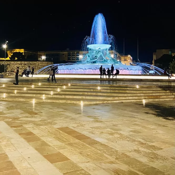 What to do in Valletta - Triton's Fountain Valletta