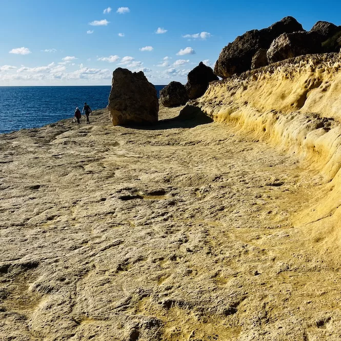 Paradise Bay Hike in Malta - Yellow Limestone Coast