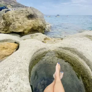 Secret Beaches in Gozo -Circle Holes in Ix-Xtajta Beach
