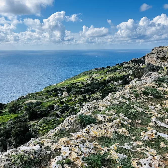 Map of Malta and Gozo - Views from Dingli Cliffs