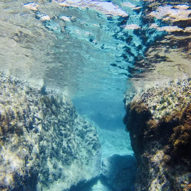 Snorkelling Holiday in Malta - Underwater Passages through Rocks