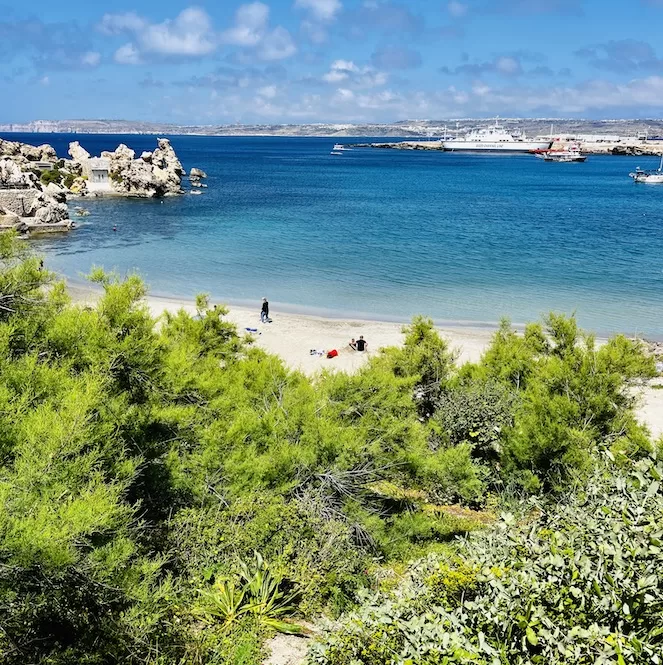 Malta Beaches Map - Paradise Bay