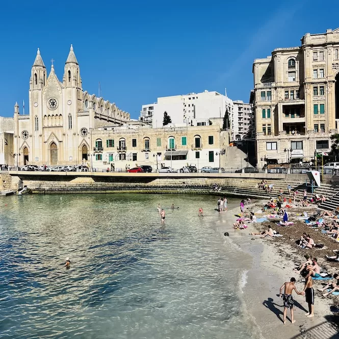 Sliema Beaches - Balluta Beach