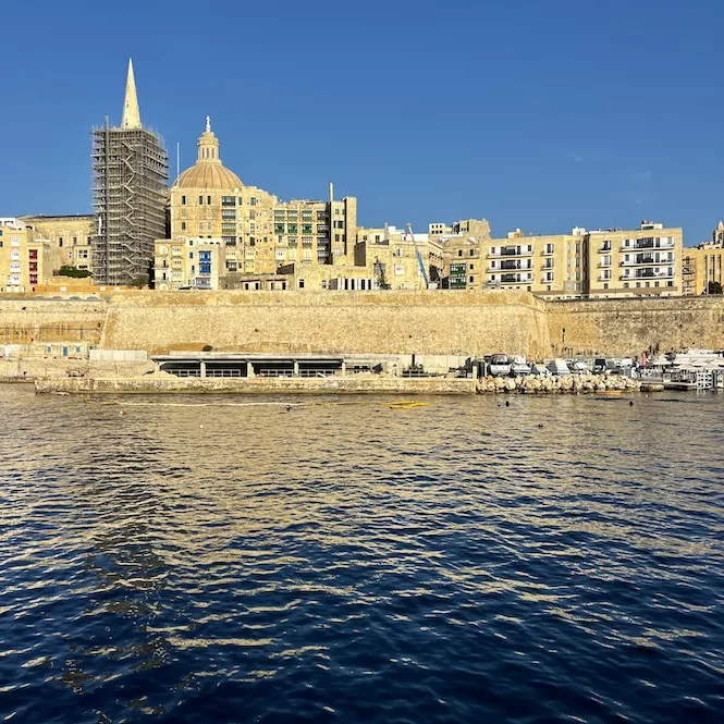 How to Get Around Malta - Views of Valletta on the Ferry From Sliema to Valletta
