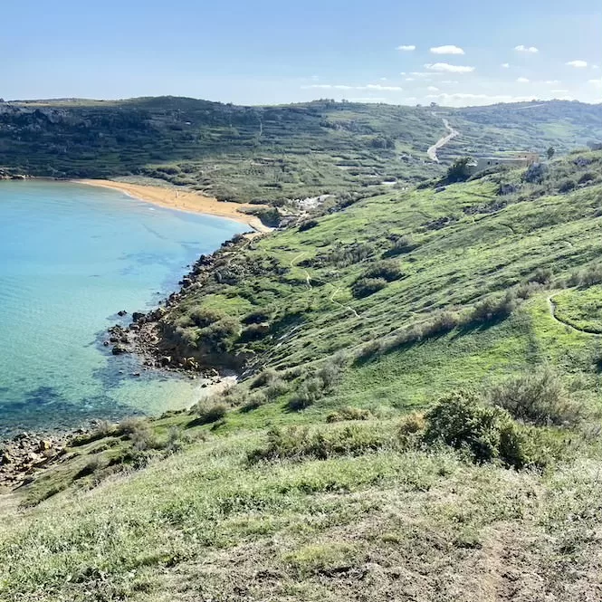 Ramla Beach - From the Cliffs on the Left Side