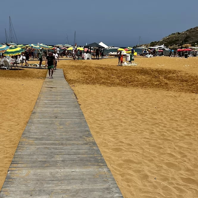 Ramla Beach - Wooden Path