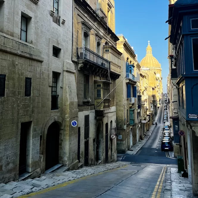 Malta Car Rental - Streets in Valletta