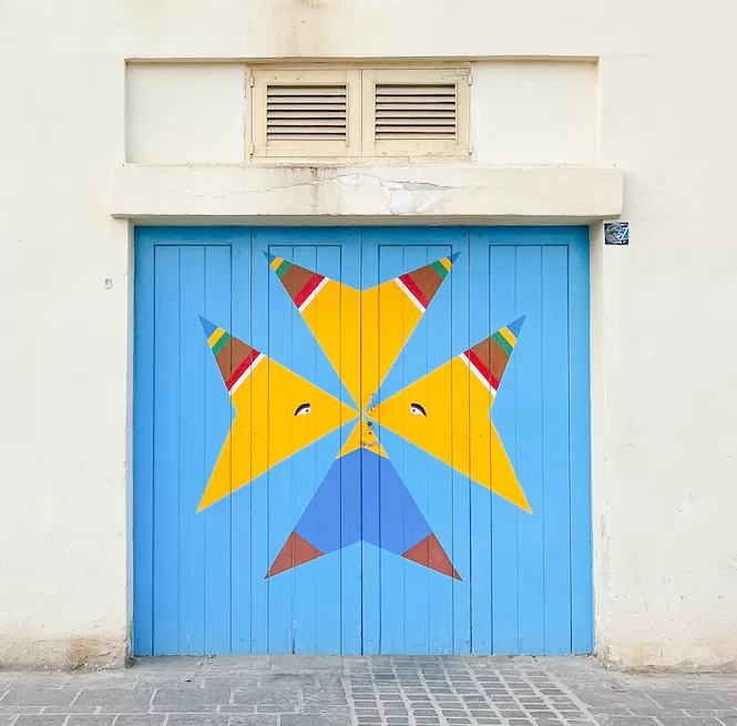 Marsaxlokk Fishing Village - A Door With 'Luzzu' Motive